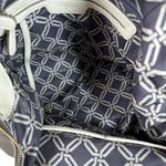 Perlina  Leather Top Handle Tote Satchel Crossbody Strap Taupe Bone Bag Purse Photo 8