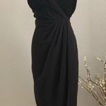 NBD Averie Polka Dot Midi Wrap Dress Black Sz Small NWT Photo 2