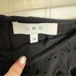 IRO  Carina Black Eyelet Lace Mini Skirt Women’s Medium (30” Waist) P47 Photo 6