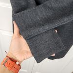 Ellen Tracy Hooded Cardigan Merino Wool Blend Sweater Toggle Charcoal Grey Sz M Photo 5