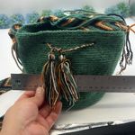 Colombian Wayuu Mochila/tote Size Mini Green, Hand Made Green Photo 8