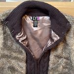 LYS faux fur sweater vest. Size 1X. Brown Photo 2
