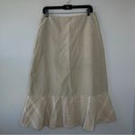 LA REDOUTE Faux Wrap Tulip Skirt Womens Size 14 Modest Office Professional Beige Tan Photo 5