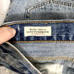 Levi's  501 Blue Medium Wash Denim Cut-off Button Fly Summer Beach Shorts 31 Photo 2