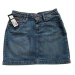 NFL Team Apparel Minnesota Vikings Denim Jean Mini Skirt Size 4 NEW Football Photo 0