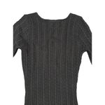 Tiger Mist - Florence Pointelle Knit Long Sleeve Mini Dress in Black Photo 2