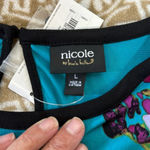 Nicole Miller NWT  Floral dress SzL Called Mirrored Bloom. Sz L Photo 6