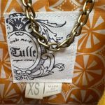 Anthropologie Tulle Women's Peacoat XS Mustard Yellow Retro Mod 70s Minimalist Photo 3