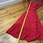 Majorelle  Revolve Red Mistwood Ruffle Trim Wrap‎ Maxi Midi Dress Size XL Photo 8