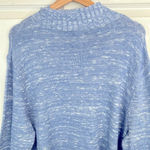 Nic+Zoe  Women's Blue Pullover Sweater Mock Neck Long Sleeve Casual Size XXL Photo 8
