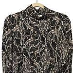 Peyton Jensen Cici Snakeskin Print Turtleneck Size Medium Photo 2