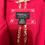 American Eagle Dark Pink Long Sleeve Button Up Blazer Size Medium Y2K 90s Photo 2