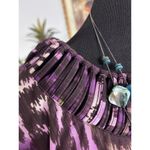 Multiples  Women Top PXL 3/4 Sleeve Pullover Boho Tropical Vacation Resort Y2K Photo 2