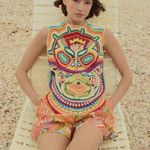 Marie Oliver NWT Armory Rainforest Crochet Linen Blend Tank Top Photo 3