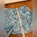 Printfresh x Anthropologie Pajama Shorts Blue Cheetah print size Large Photo 10