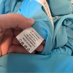 Azazie Sz 6 Light Blue Maxi Chiffon Dress with Slit Photo 8