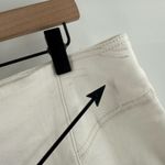 Free People WE THE FREE x  Curvy Jeans Size 35 NWT White Denim Plus Curvy Raw Hem Photo 7