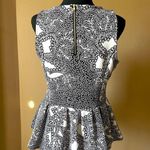 Worthington  Top in Black & White with Peplum Photo 2