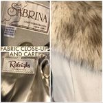 VINTAGE CIRCA 1970'S SABRINA GRAY WOOL W/FOX FUR COLLAR COAT (S) Photo 12