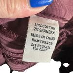 Ashley Mason Light Maroon Zipper Detail Ankle Skinny Denim Jeans Women Sz 5/27 Photo 9