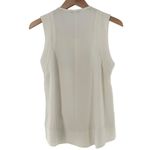 IRO Diamant Front Zip Ivory Sleeveless Blouse Size 42/M Top Photo 5