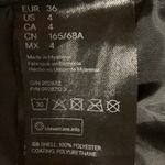 H&M Black High Rise Cropped Wide Leg Faux Leather Coated Moto Pants Size 4 Photo 4