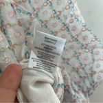 For Love & Lemons Crop Top Denise White Multicolor Eyelet Embroidery Puff Sleeve Photo 12