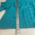 Relativity  Utility Linen Blend Jacket WomenTeal Blue Size XL Lightweight  Pocket Photo 4
