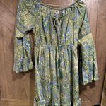 Long Sleeve Mini Dress Green Photo 0
