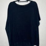 Vince  | Navy Linen Long Sleeve Top XS Shaw‎ Thin Coverup Photo 0