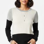 BCBGenerations Colorblock Light Weight Long Sleeve Knit Sweater S Photo 0