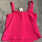 Evereve  Fuchsia Sammy gauze neck tank Top Photo 7