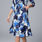 Vera Wang Simply Vera  Tie-Front Midi Dress - Size 3X Photo 0