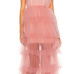 Lovers + Friends NEW NWT  Bobbit Strapless Tulle Maxi Gown In Blush Pink Photo 0