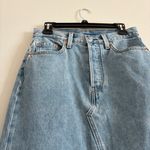 Levi's NWOT ® Premium LONG ICON SKIRT Light Wash Blue Denim Women’s Jean Skirt. Photo 7