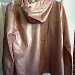 Calia Light Pink Faux Leather Pullover Photo 2