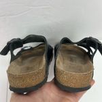 Birkenstock Women’s Size 37 US 6 6.5 Leather Sandals Anthracite Metallic Pewter Photo 10