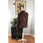 Harvé Benard  Blazer Women Medium Long Sleeve Padded Shoulder Collar Open Button Photo 4