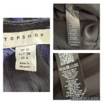 Topshop NEW  Woven Knot Front Plunge Midi Dress Sheer Black Purple US 6 Photo 9