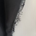 Elevenses  Women’s Black Blazer with Lace & Leather Trim Photo 2