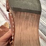 Thakoon Addition Leather Slingback Stud Detail Wood Clog Sandals​​​​ Brown Size 7.5 Photo 7