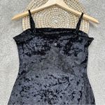 Buffbunny Collection Frozen Mini Dress Crush Velvet Sleeveless Slit in Black S Photo 5