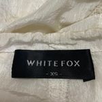 White Fox White High Waisted Drawstring Windbreaker Cargo Jogger Pants Size XS Photo 3