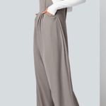 Halara  Adjustable Strap Button Waffle Casual Jogger Dungarees Mink Ash Medium Photo 2