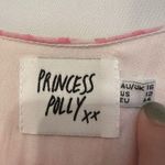 Princess Polly  Size 12 Pink Gingham Plaid VNeck Faux Wrap Puff Sleeve Mini Dress Photo 4