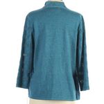 Alfred Dunner  Teal Blue Top Sweater Set Necklace New NWT Small S Beautiful Photo 1