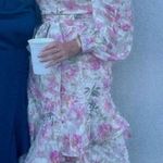 One 33 Social Floral Asymmetrical Dress Multi Size 10 Photo 3