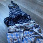Urban Outfitters  Plaid Halter Apron Dress XS Cottagecore Festival Summer Photo 6