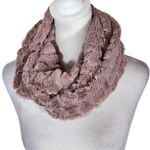 Purple and Silver Sequin Faux Fur Infinity Scarf One Size Photo 0