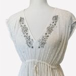 ZARA NWOT  POLKADOT SHEER BEADED MINI DRESS Photo 5